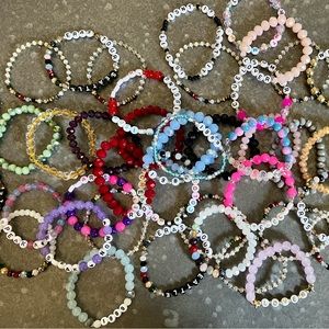 Random lot of 15 friendship bracelets Taylor swift eras tour speak now karma